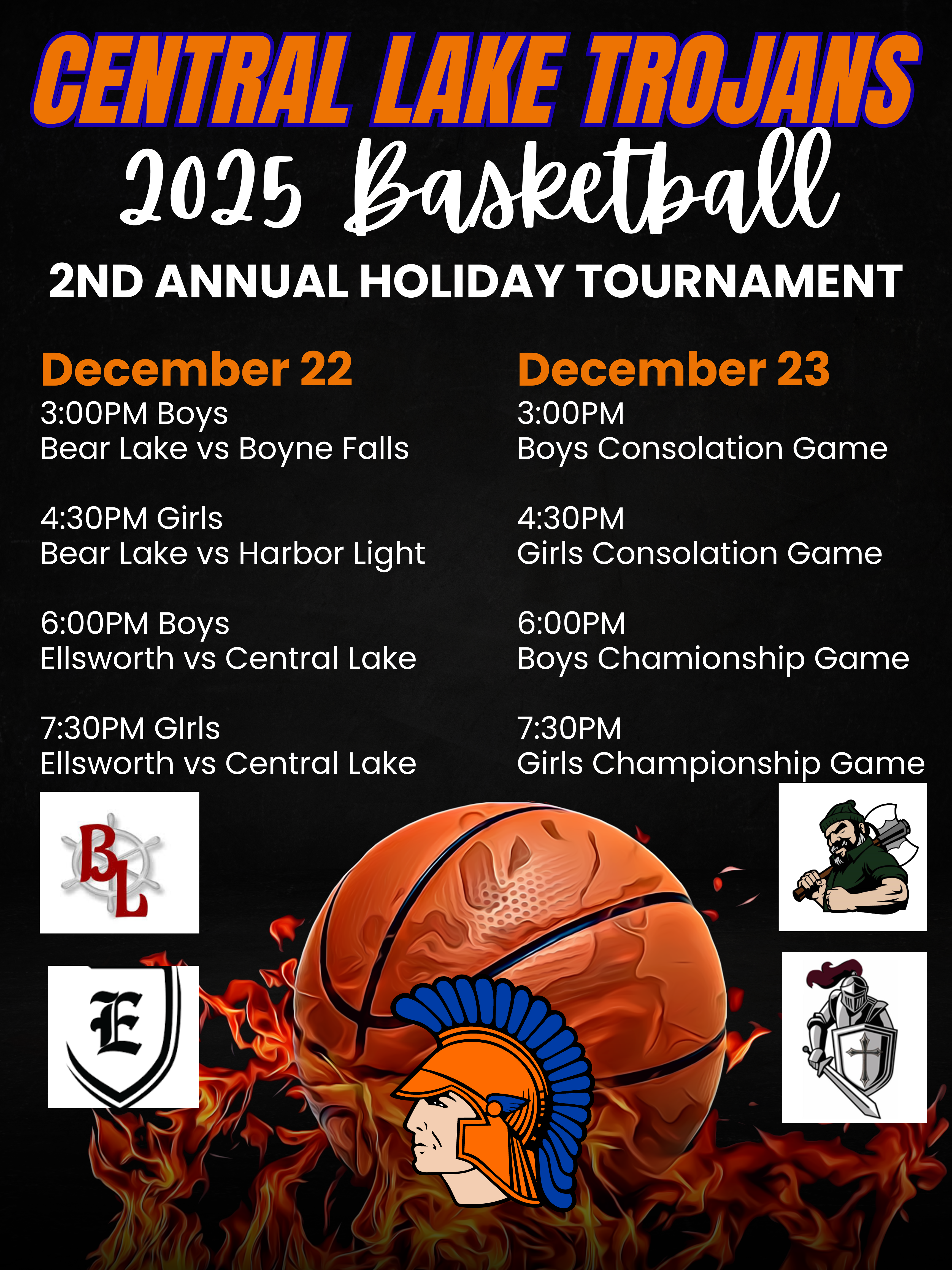 Holiday Tournament Schedule