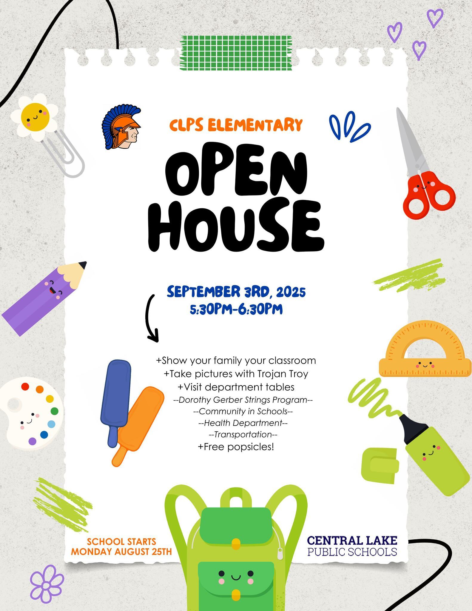 K-5 Open house